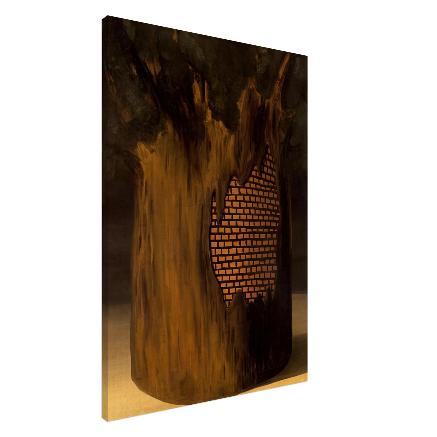 Rene Magritte - THRESHOLD OF FOREST 1926 Canvas - 20x30 cm / 8x12 inches-canvas