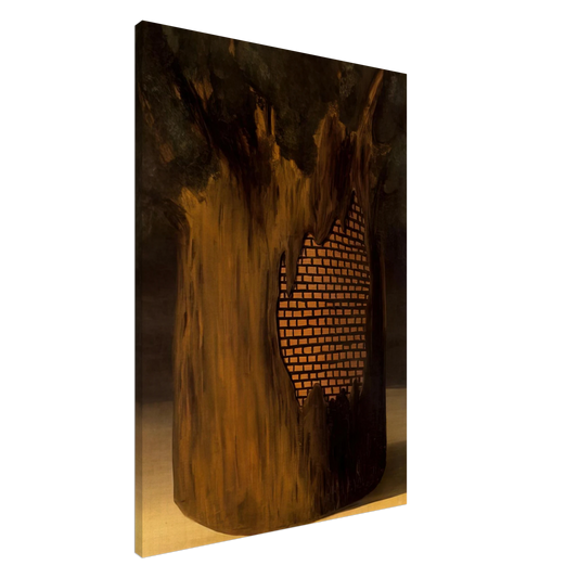 Rene Magritte - THRESHOLD OF FOREST 1926 Canvas - 20x30 cm / 8x12 inches-canvas