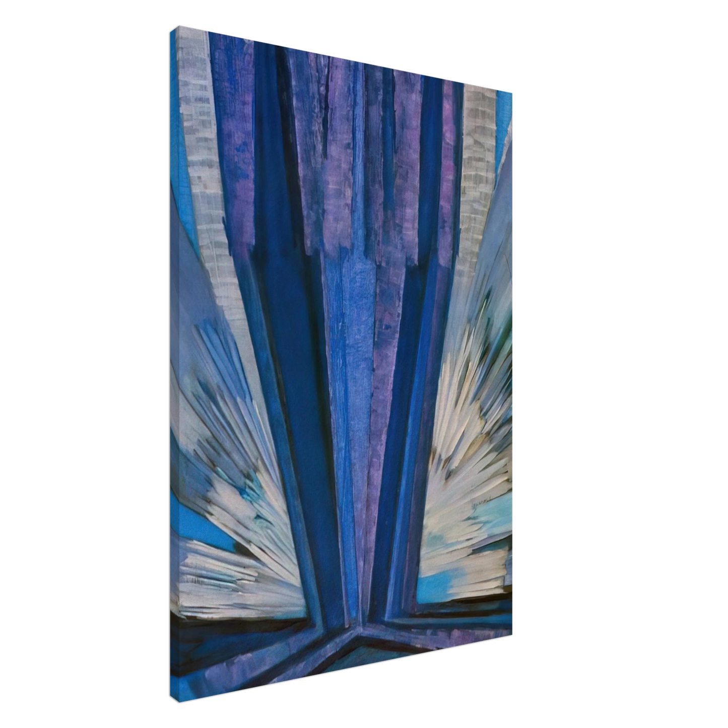 Frantisek Kupka - Blue Canvas - 20x30 cm / 8x12 inches-canvas