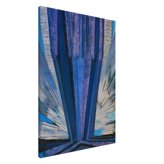 Frantisek Kupka - Blue Canvas - 20x30 cm / 8x12 inches-canvas