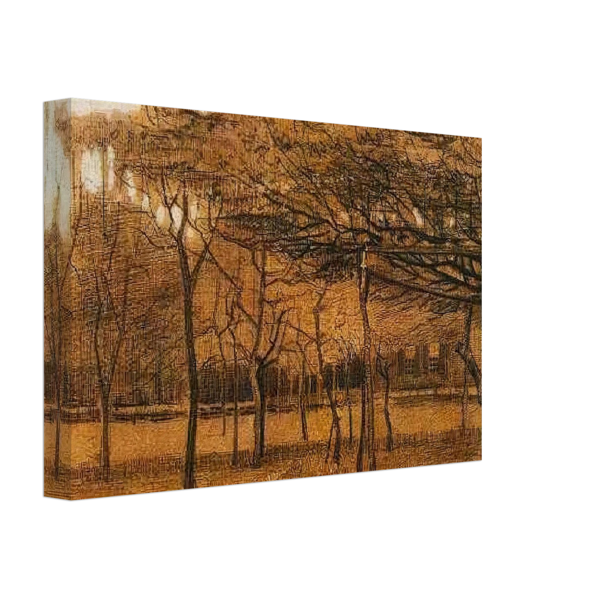 Vincent van Gogh - Landscape with Trees Canvas - 40x60 cm / 16x24 inches-canvas