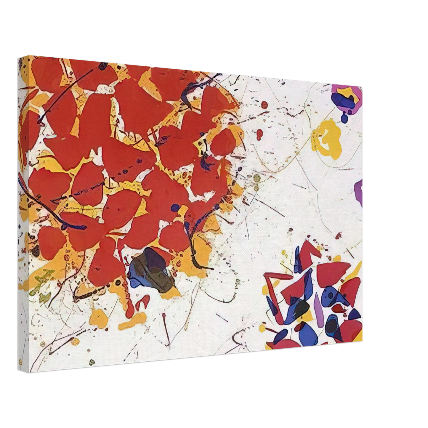 Sam Francis - Untitled  L. I88; SFE 065  Canvas - 40x60 cm / 16x24 inches-canvas