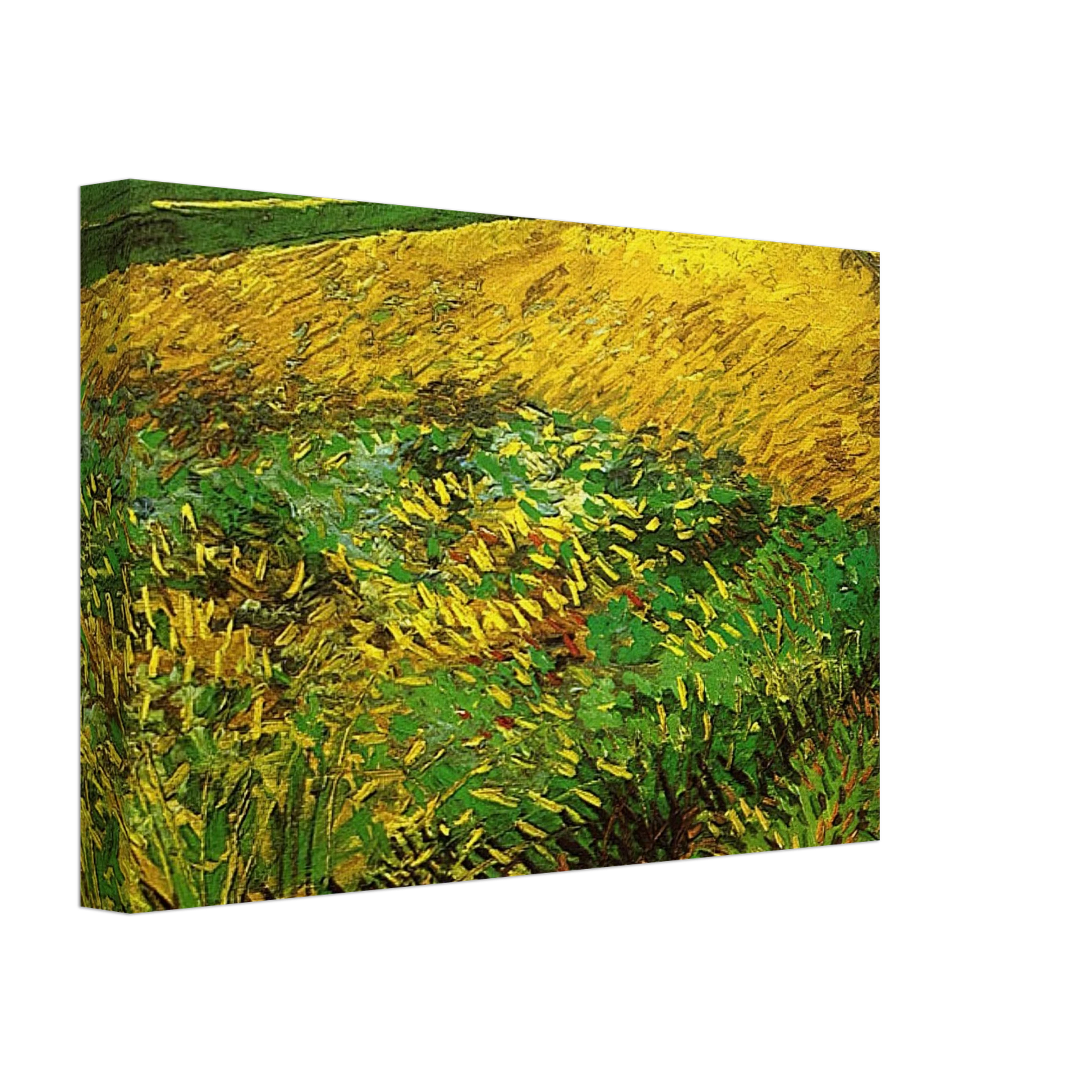 Vincent van Gogh - Wheat Field with the Alpilles Foothills in the Background Canvas - 40x60 cm / 16x24 inches-canvas