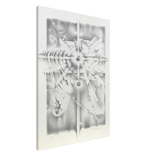 Lee Bontecou - UNTITLED FROM THE ATELIER PROJECT 1986 Canvas - 20x30 cm / 8x12 inches-canvas