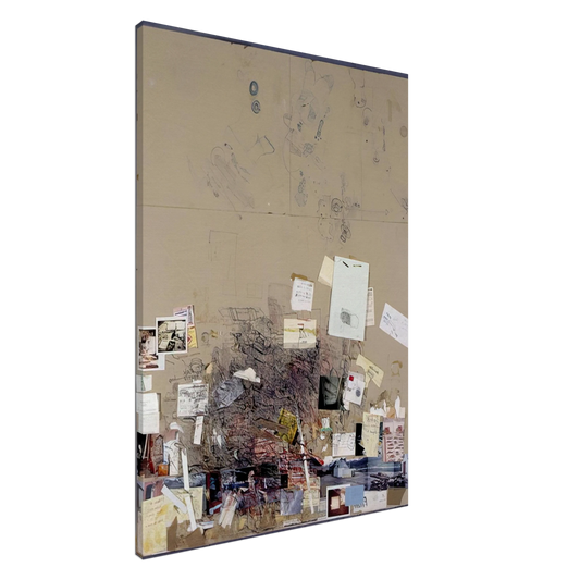 Dieter Roth - Tischmatte, Buro Hegenheimerstrasse, Base - 1994 Canvas - 20x30 cm / 8x12 inches-canvas