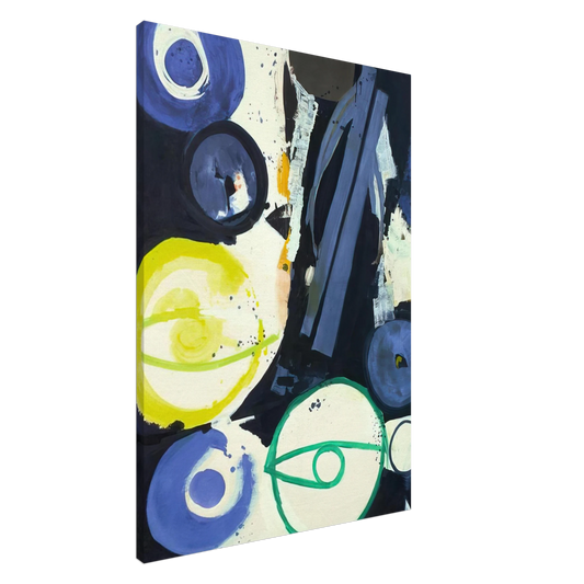 Ernst Wilhelm Nay - Orakel - 1964 Canvas - 20x30 cm / 8x12 inches-canvas