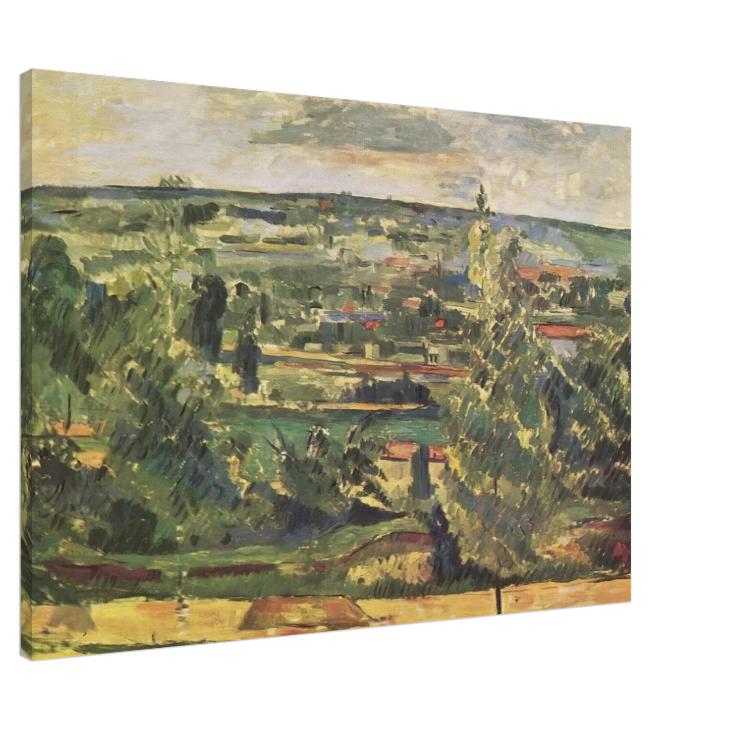 Paul Cezanne - Landscape of the Jas de Bouffan Canvas - 20x30 cm / 8x12 inches-canvas