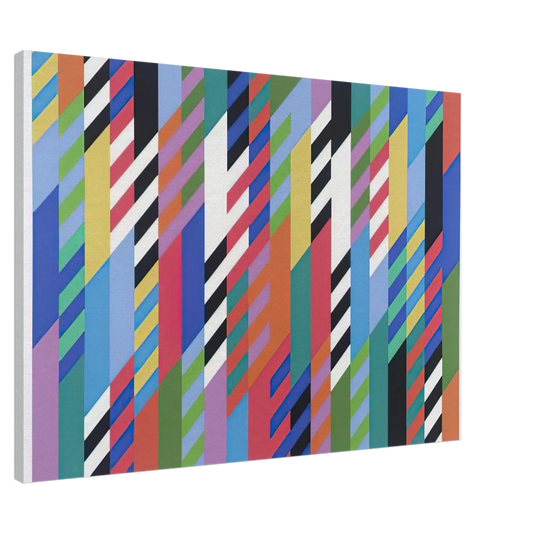 Bridget Riley - FETE 1989 Canvas - 20x30 cm / 8x12 inches-canvas