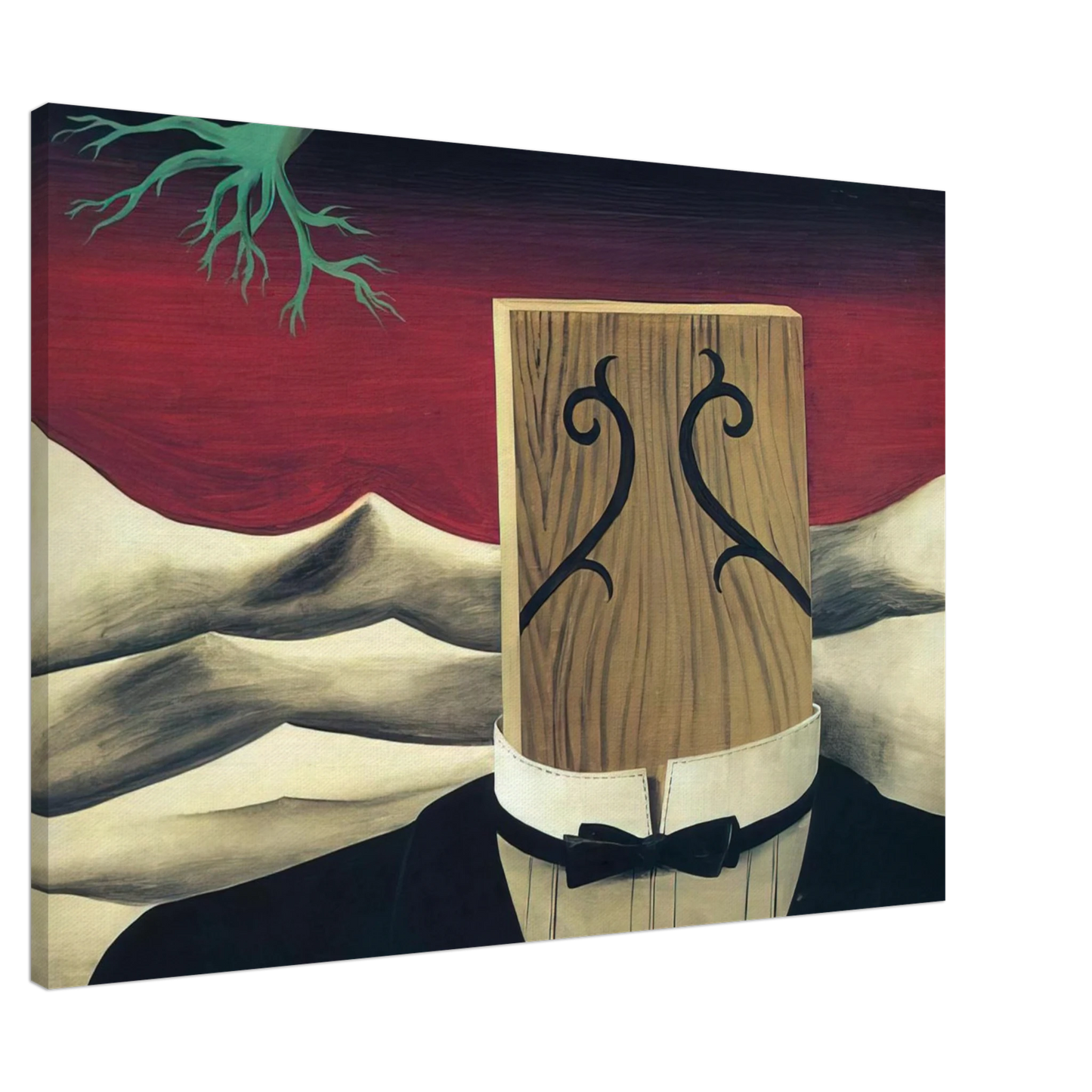 Rene Magritte - THE CONQUEROR 1926 Canvas - 20x30 cm / 8x12 inches-canvas