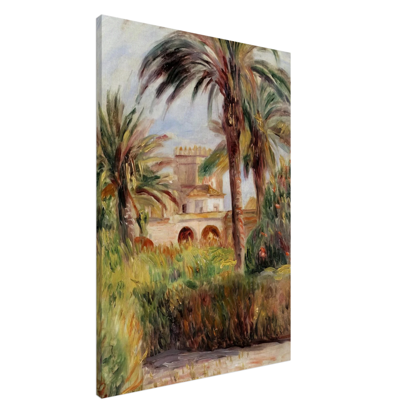 Pierre-Auguste Renoir - The Test Garden in Algiers Canvas - 20x30 cm / 8x12 inches-canvas