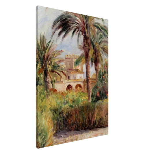 Pierre-Auguste Renoir - The Test Garden in Algiers Canvas - 20x30 cm / 8x12 inches-canvas