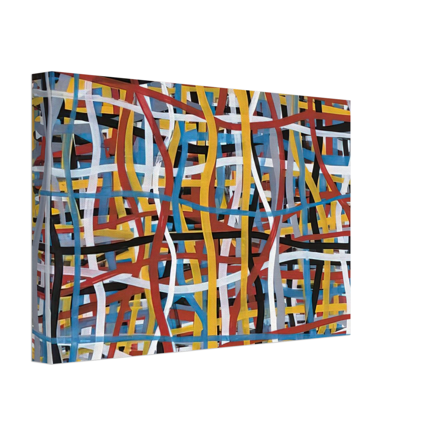 Sol LeWitt - Irregular Vertical and Horizontal Bands of Color Superimposed Canvas - 40x60 cm / 16x24 inches-canvas