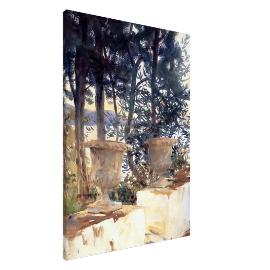 John Singer Sargent - Corfu The Terrace Canvas - 20x30 cm / 8x12 inches-canvas