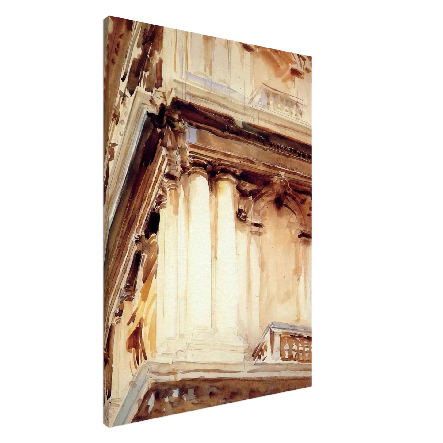 John Singer Sargent - Palazzo Corner della Ca Grande Canvas - 20x30 cm / 8x12 inches-canvas