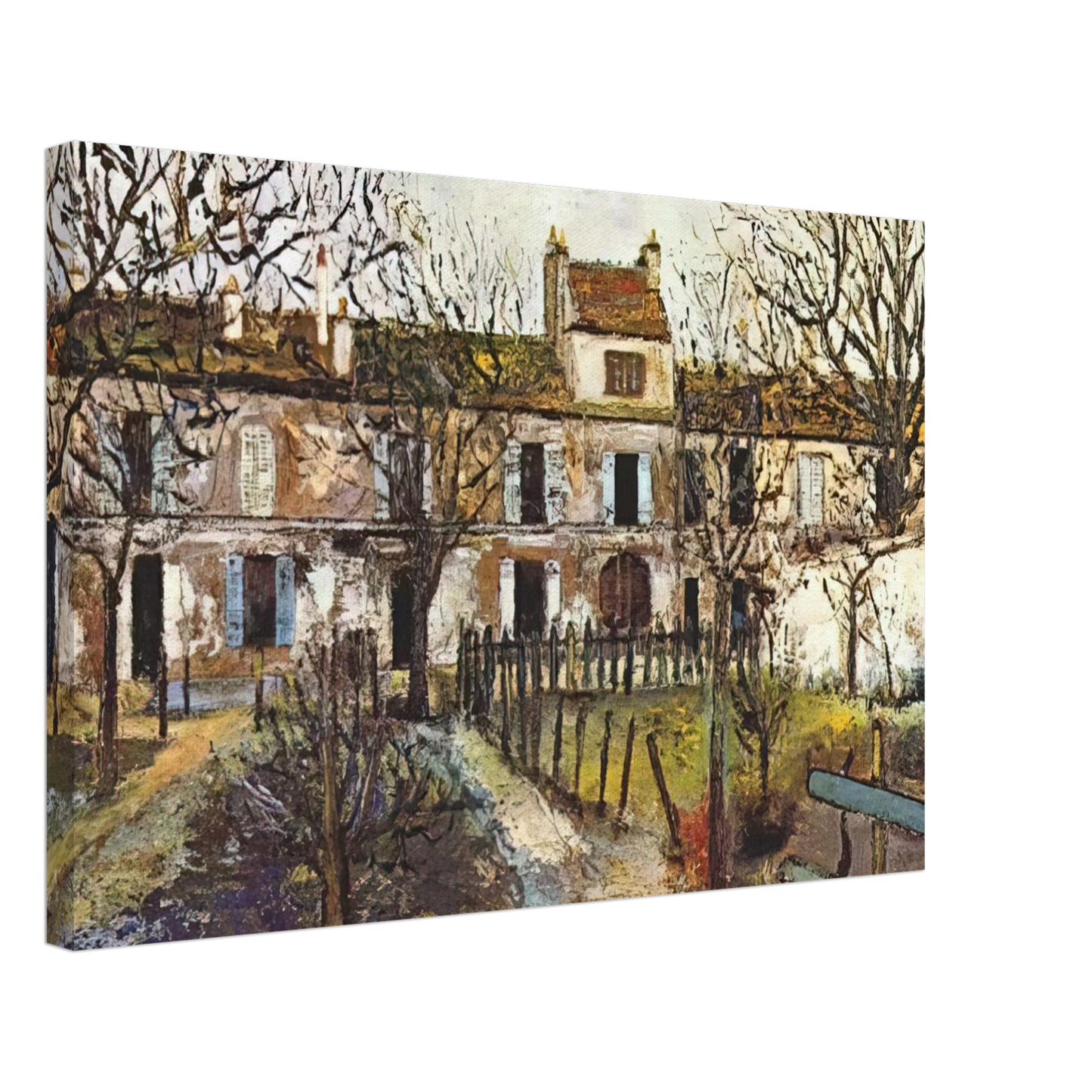 Maurice Utrillo - THE GARDEN AT MONTMAGNY Canvas - 40x60 cm / 16x24 inches-canvas