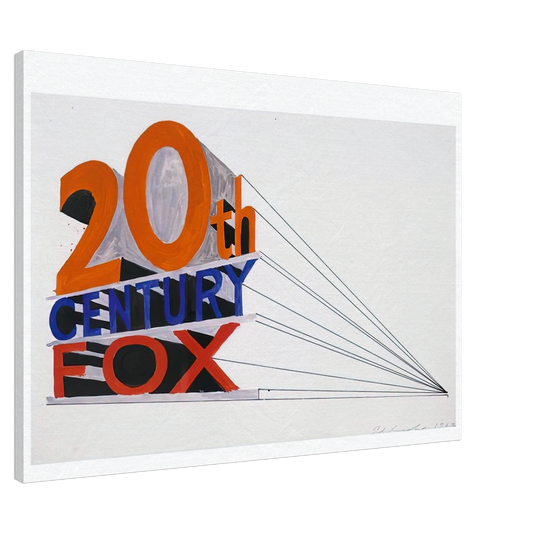 Edward Ruscha - TRADEMARK 4 1962 Canvas - 20x30 cm / 8x12 inches-canvas