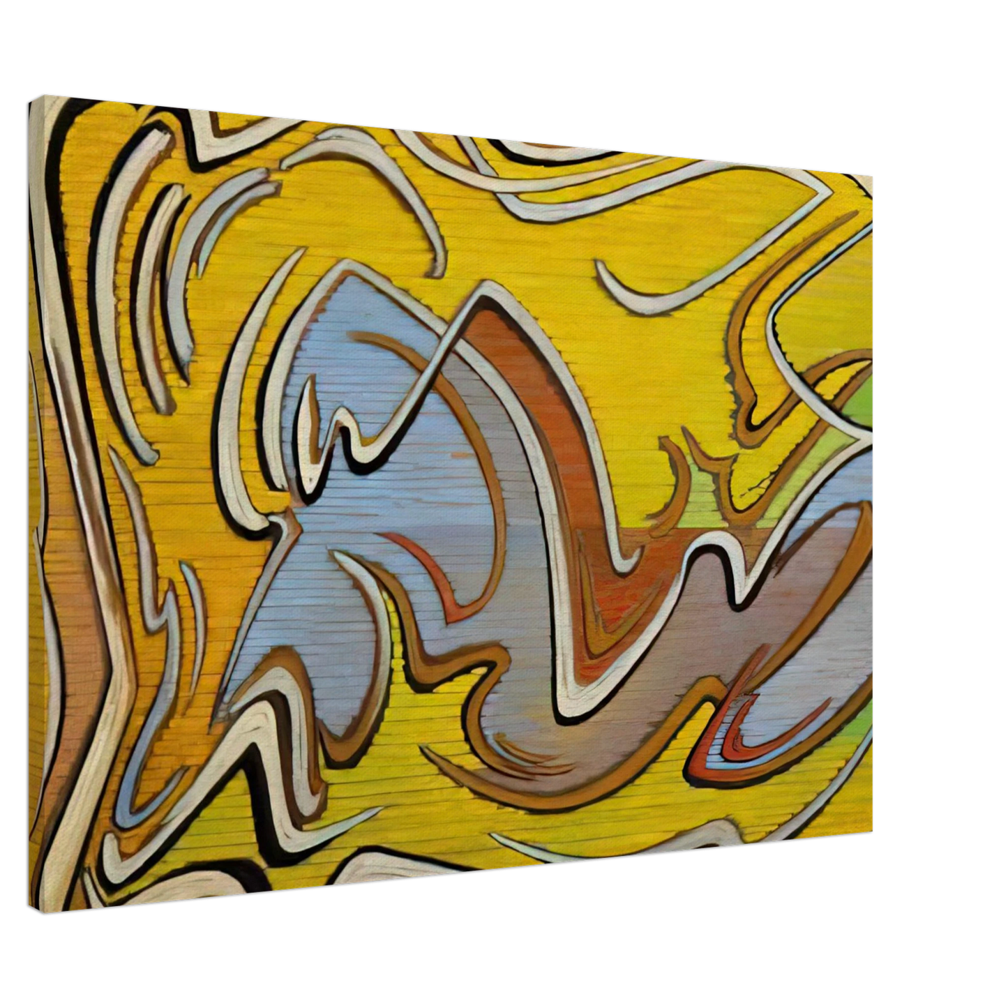 Lawren Harris - Calligraph Forming - 1958 Canvas - 20x30 cm / 8x12 inches-canvas