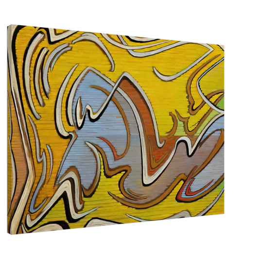 Lawren Harris - Calligraph Forming - 1958 Canvas - 20x30 cm / 8x12 inches-canvas