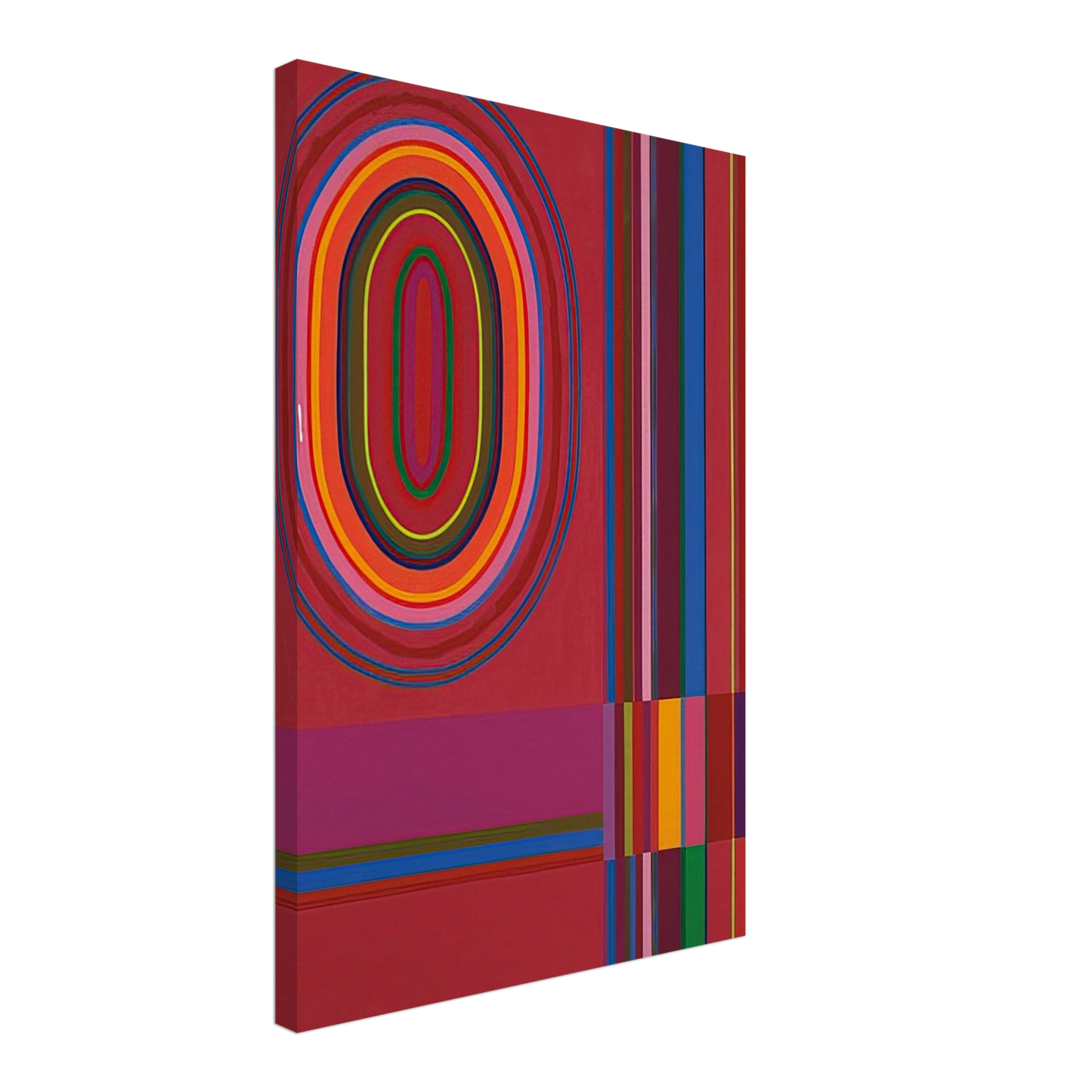 John Ferren - Red Rose - 1966 Canvas - 40x60 cm / 16x24 inches-canvas