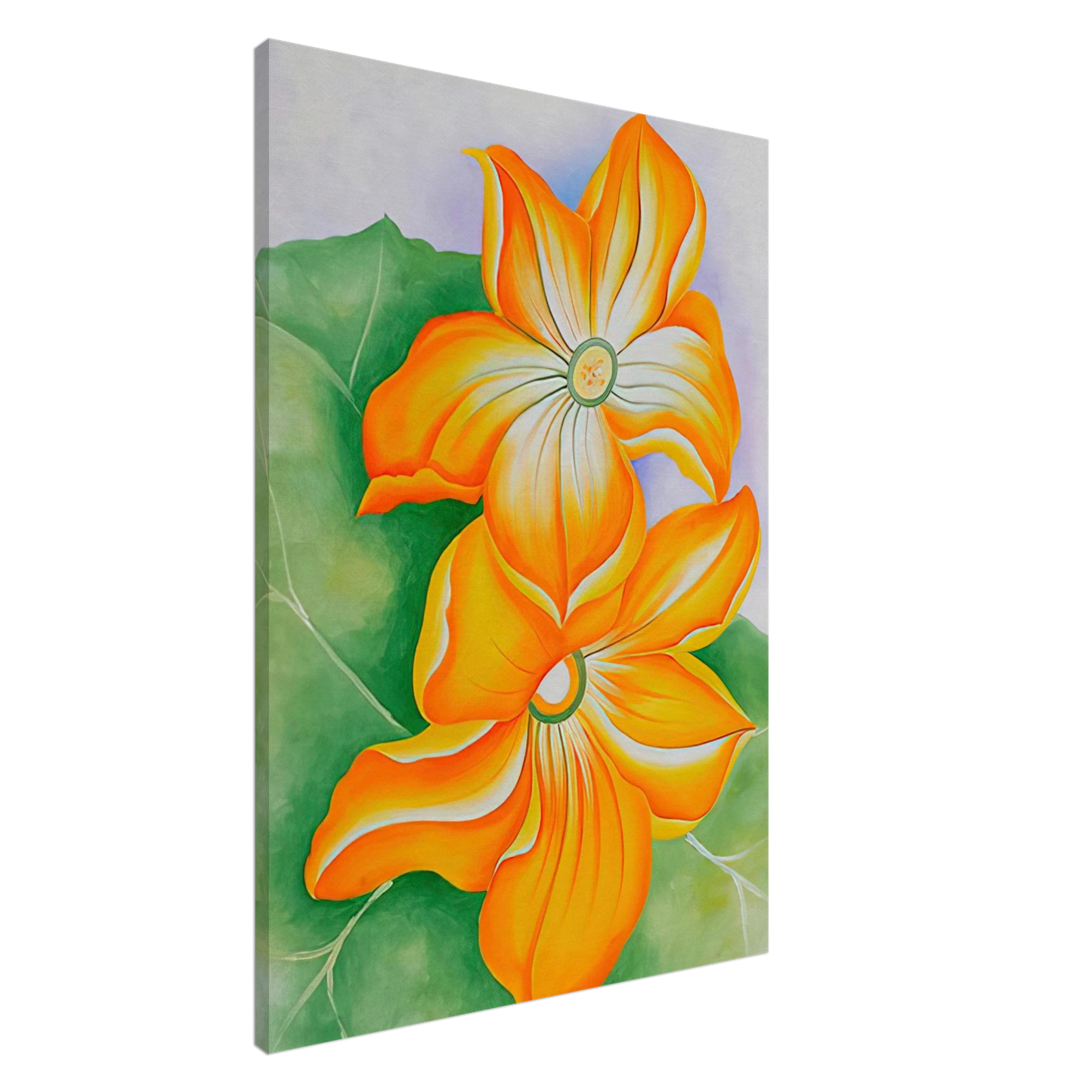 Georgia O'Keeffe - Squash Blossoms Canvas - 20x30 cm / 8x12 inches-canvas