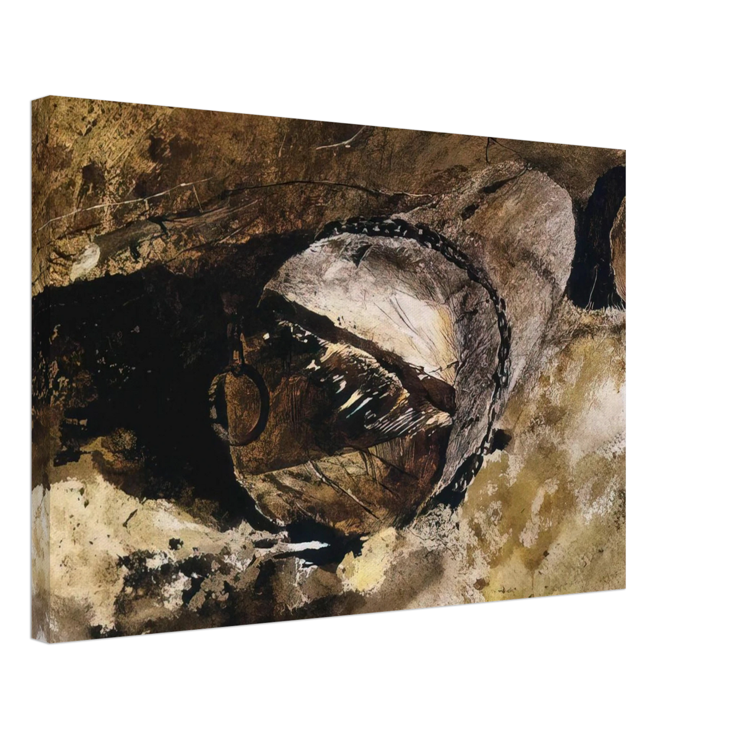 Andrew Wyeth - LOG CHAIN Canvas - 70x100 cm / 28x40 inches-canvas