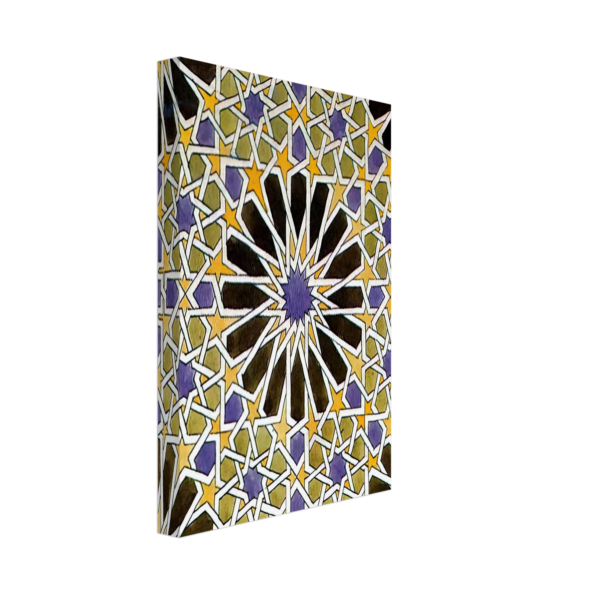 MC Escher - MURAL MOSAIC IN THE ALHAMBRA Canvas - 40x60 cm / 16x24 inches-canvas