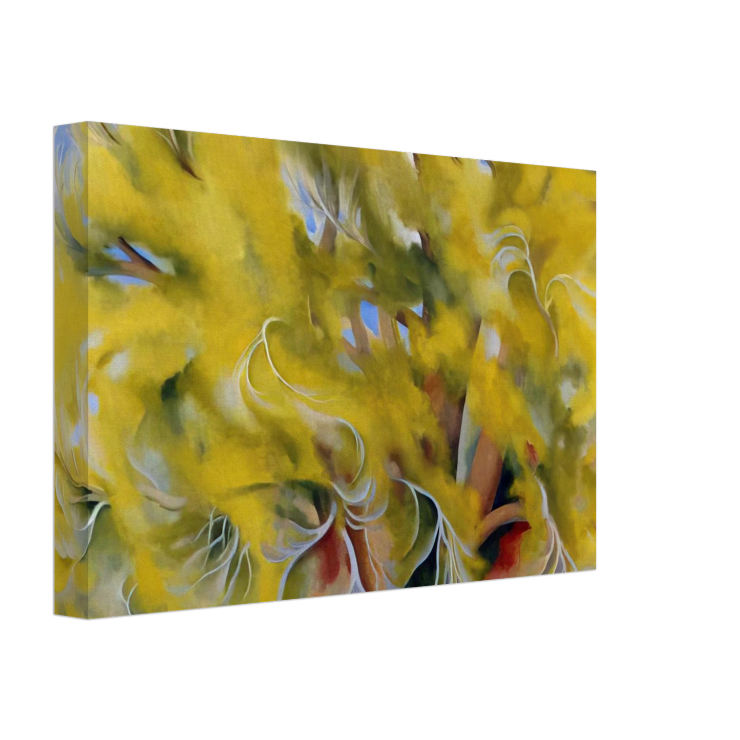 Georgia O'Keeffe - Cottonwood Tree in Spring Canvas - 40x60 cm / 16x24 inches-canvas