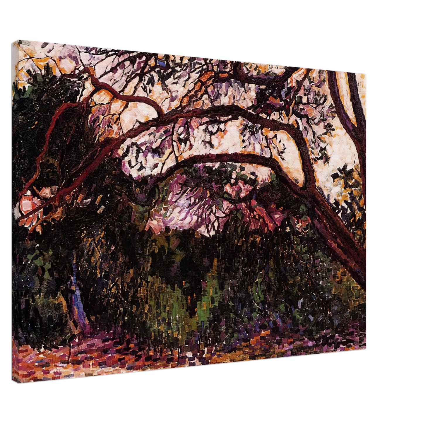 Henri-Edmond Cross - Wooded Landscape Canvas - 20x30 cm / 8x12 inches-canvas