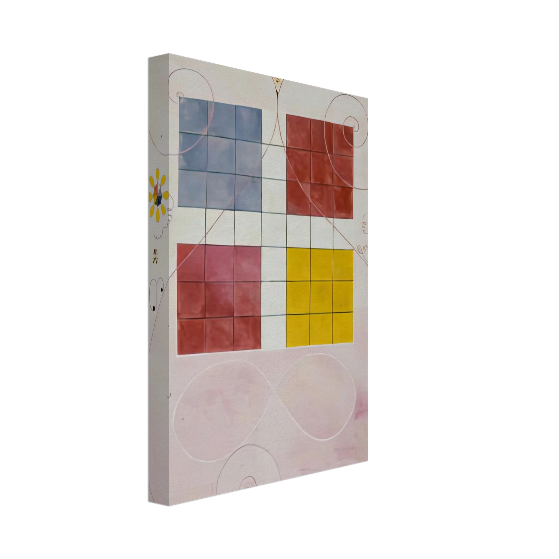 Hilma af Klint - DE TIO ST RSTA N 10 ALDERDOMEN 1907 Canvas - 40x60 cm / 16x24 inches-canvas