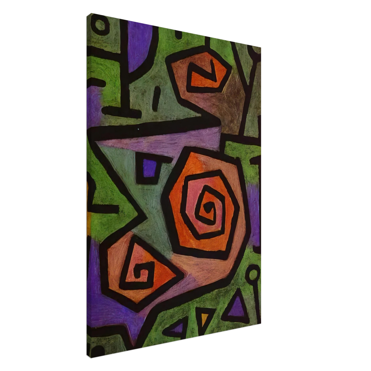 Paul Klee - HEROIC ROSES 1938 Canvas - 20x30 cm / 8x12 inches-canvas