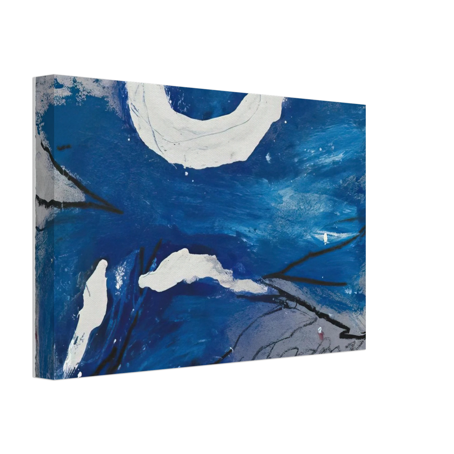 Emil Schumacher - GG-10 - 1991 Canvas - 70x100 cm / 28x40 inches-canvas