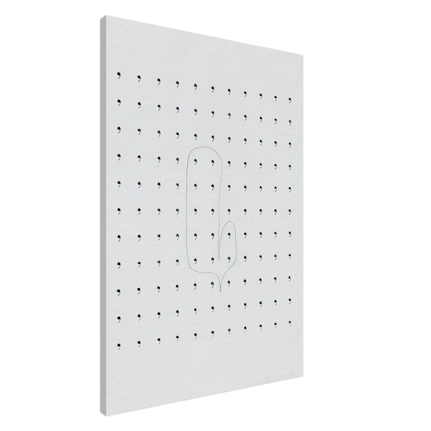 Dieter Roth - Stupidogramm - 1962 Canvas - 20x30 cm / 8x12 inches-canvas