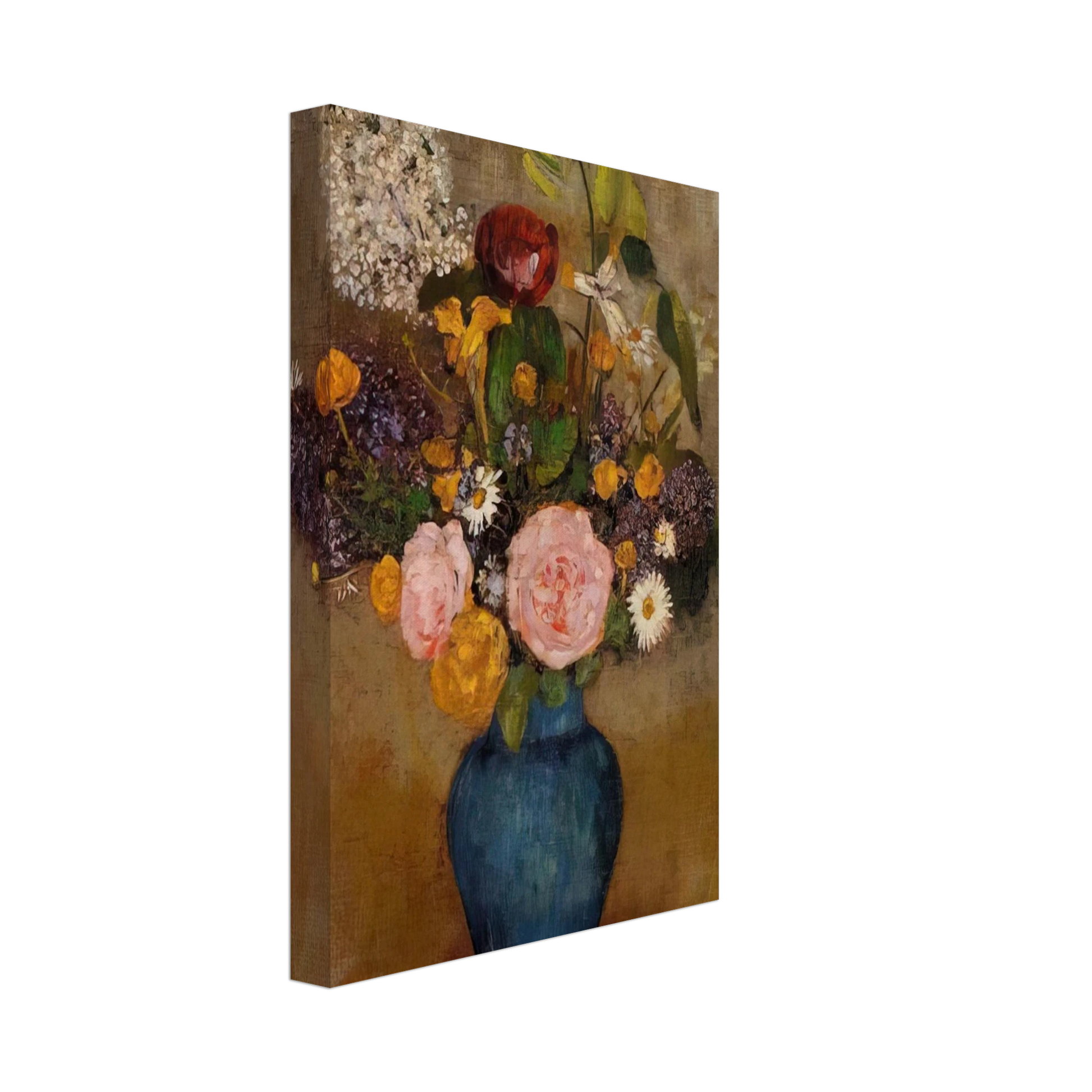 Odilon Redon - VASE OF FLOWERS 10 Canvas - 40x60 cm / 16x24 inches-canvas