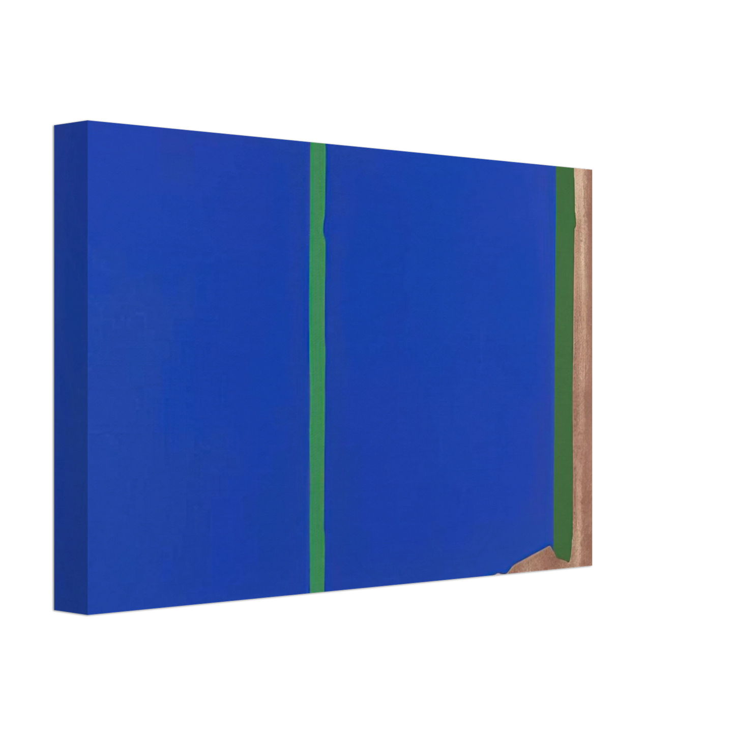 John Hoyland - Blues, Greens - 1969 Canvas - 70x100 cm / 28x40 inches-canvas