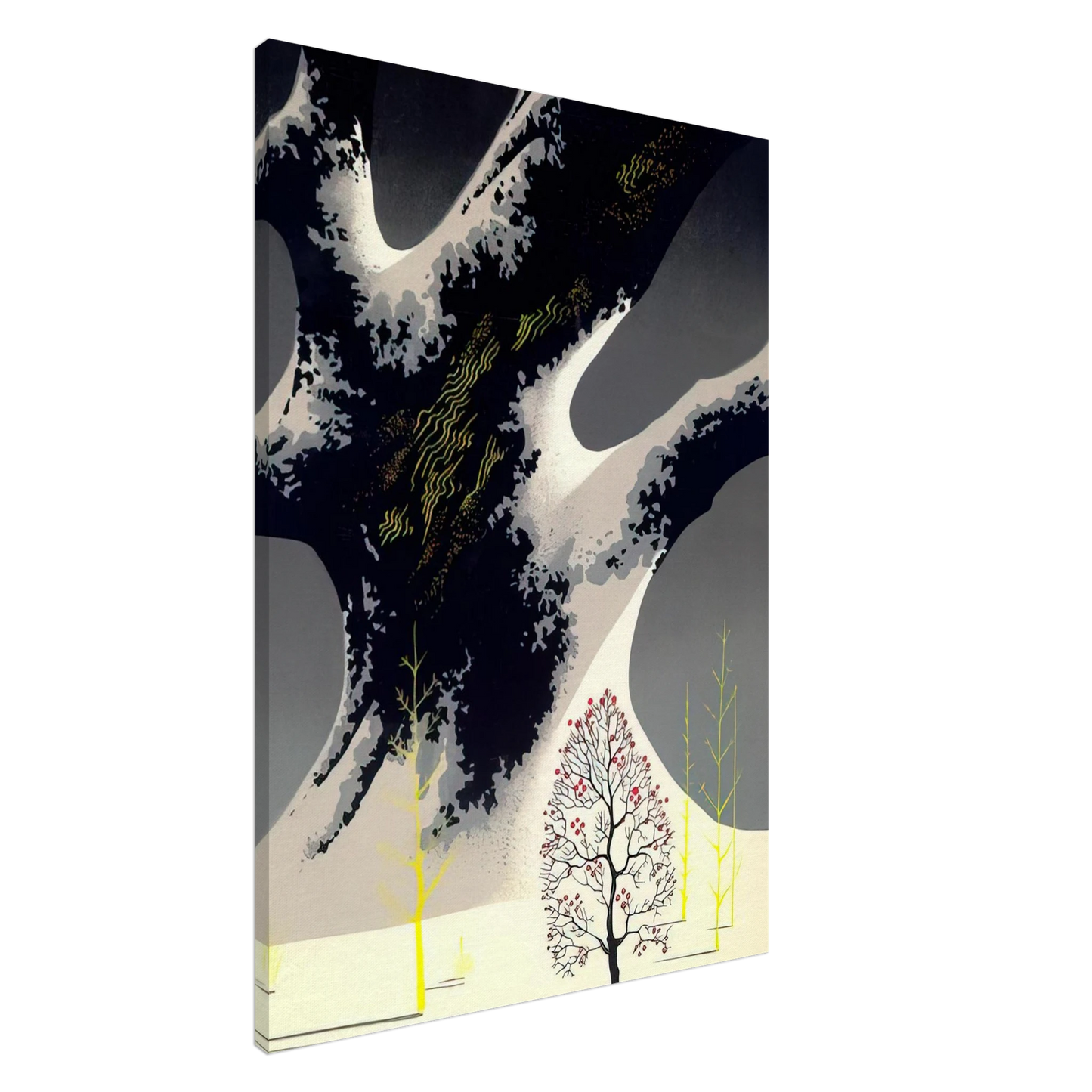 Eyvind Earle - Winter Oak Canvas - 20x30 cm / 8x12 inches-canvas