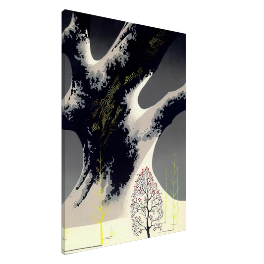 Eyvind Earle - Winter Oak Canvas - 20x30 cm / 8x12 inches-canvas