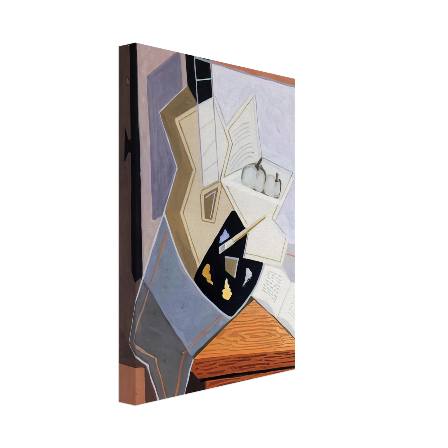 Juan Gris - STILL LIFE AT THE OPEN WINDOWQ 1925 Canvas - 40x60 cm / 16x24 inches-canvas