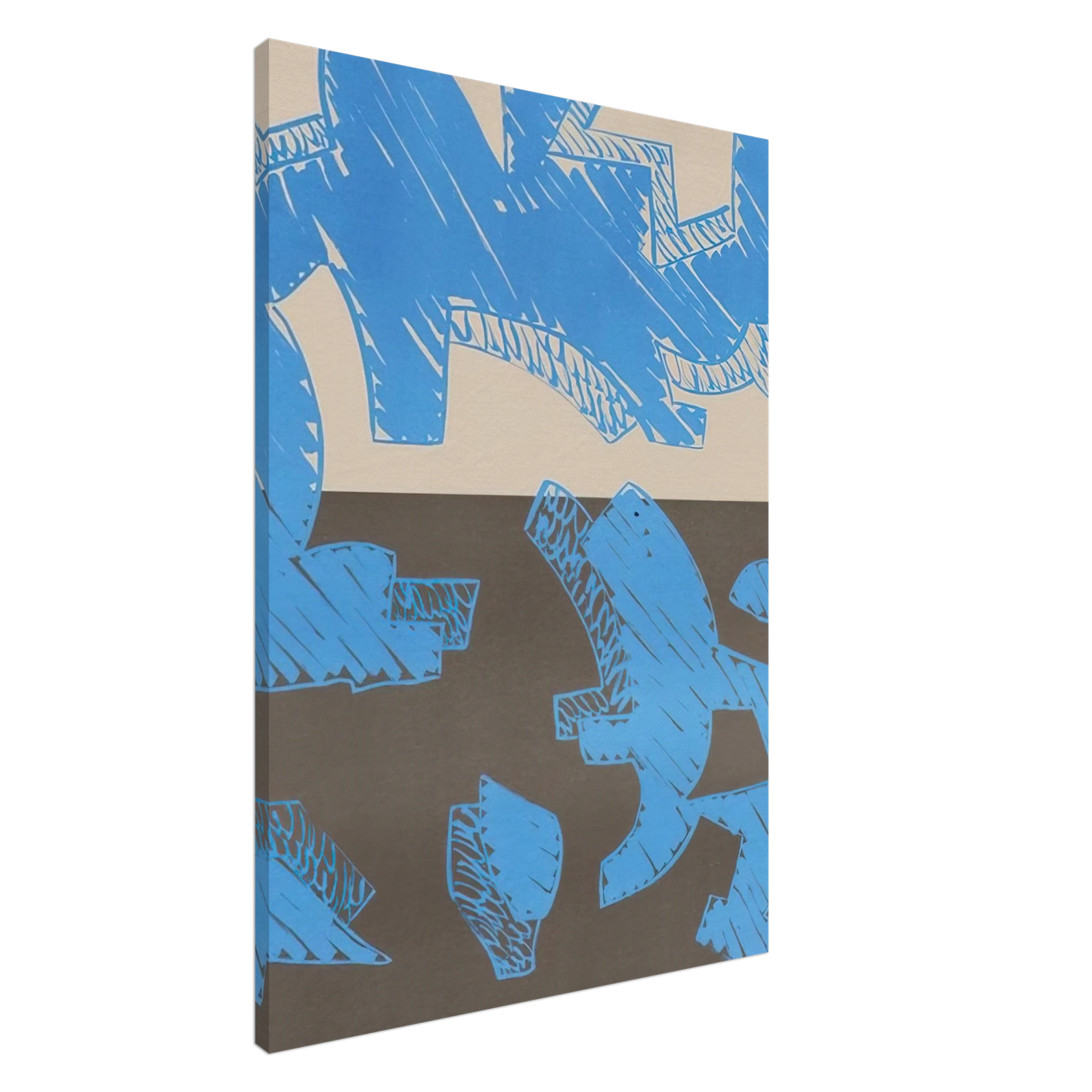 Carla Accardi - Blu - 2000 Canvas - 20x30 cm / 8x12 inches-canvas