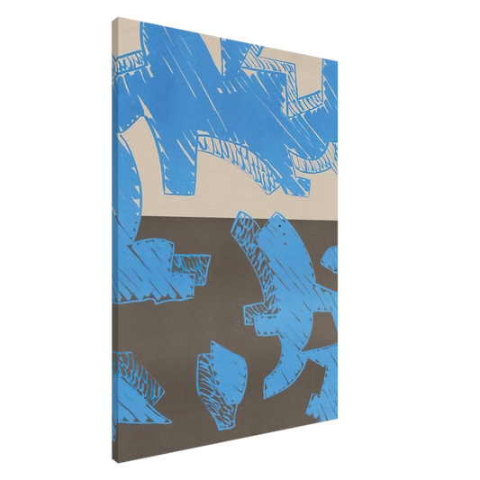 Carla Accardi - Blu - 2000 Canvas - 20x30 cm / 8x12 inches-canvas