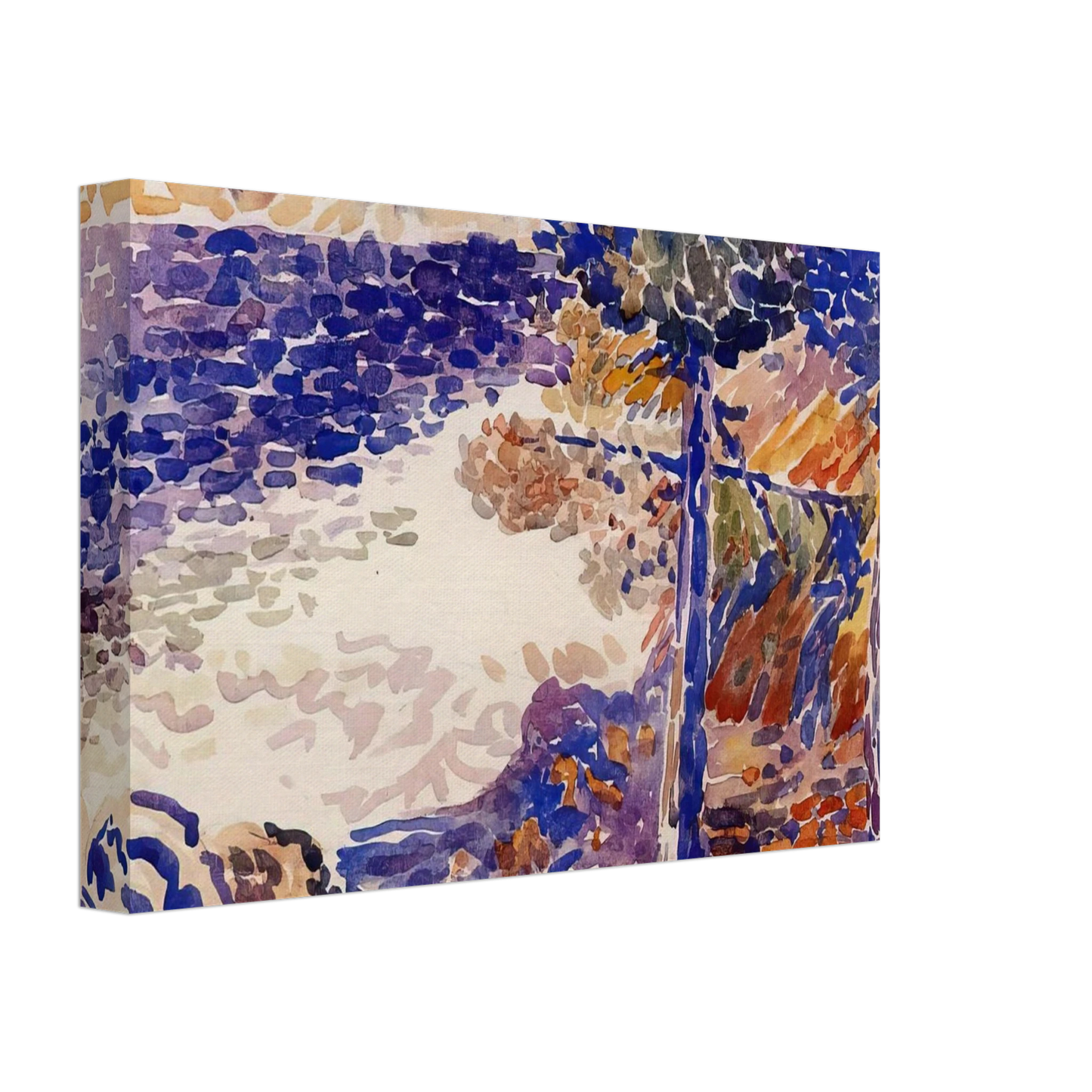 Henri-Edmond Cross - Pines by the Sea Canvas - 40x60 cm / 16x24 inches-canvas