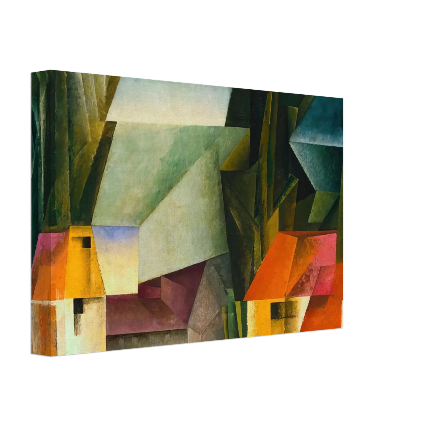 Lyonel Feininger - HOPFGARTEN 1920 Canvas - 70x100 cm / 28x40 inches-canvas