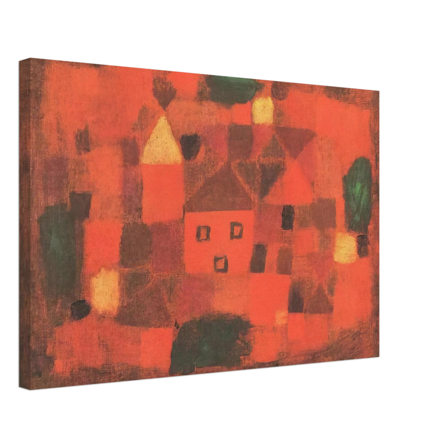 Paul Klee - LANDSCAPE WITH SUNSET 1923 Canvas - 70x100 cm / 28x40 inches-canvas