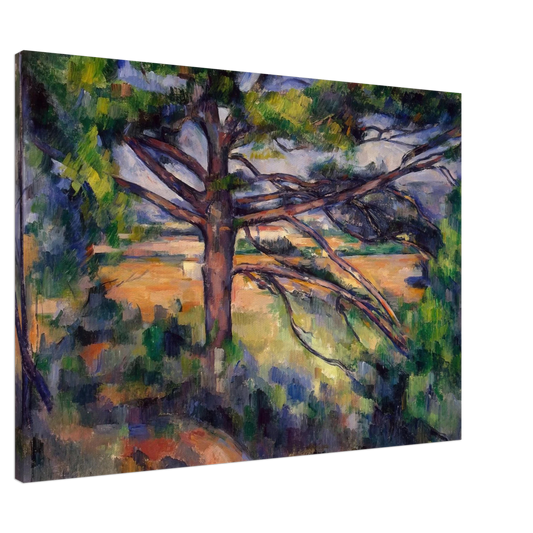 Paul Cezanne - Large Pine and Red Earth Canvas - 20x30 cm / 8x12 inches-canvas