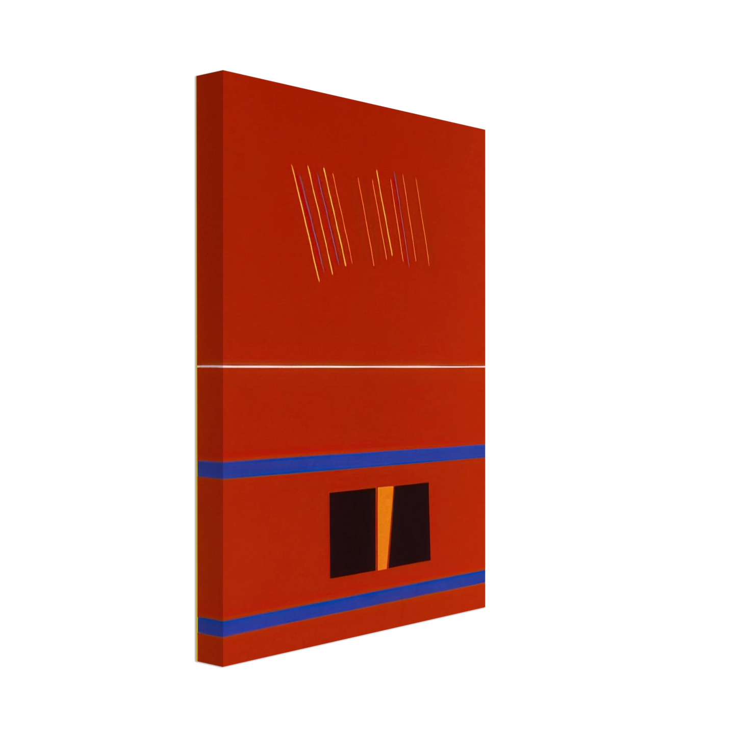 Ronnie Landfield - Red Painting For Romania - 1990 Canvas - 70x100 cm / 28x40 inches-canvas