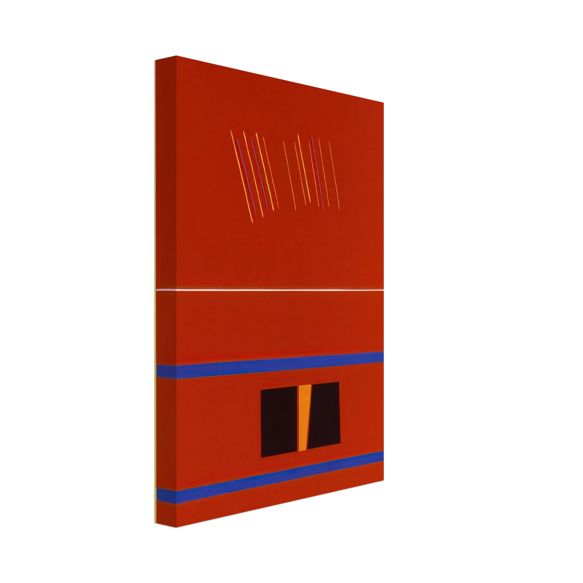 Ronnie Landfield - Red Painting For Romania - 1990 Canvas - 70x100 cm / 28x40 inches-canvas