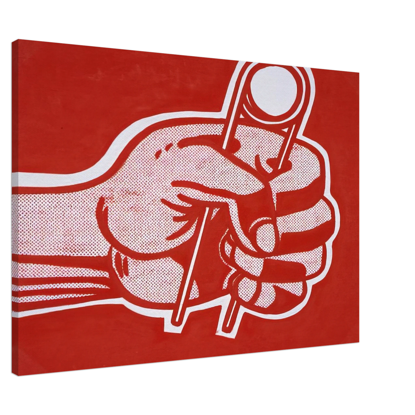 Roy Lichtenstein - THE GRIP 1962 Canvas - 20x30 cm / 8x12 inches-canvas