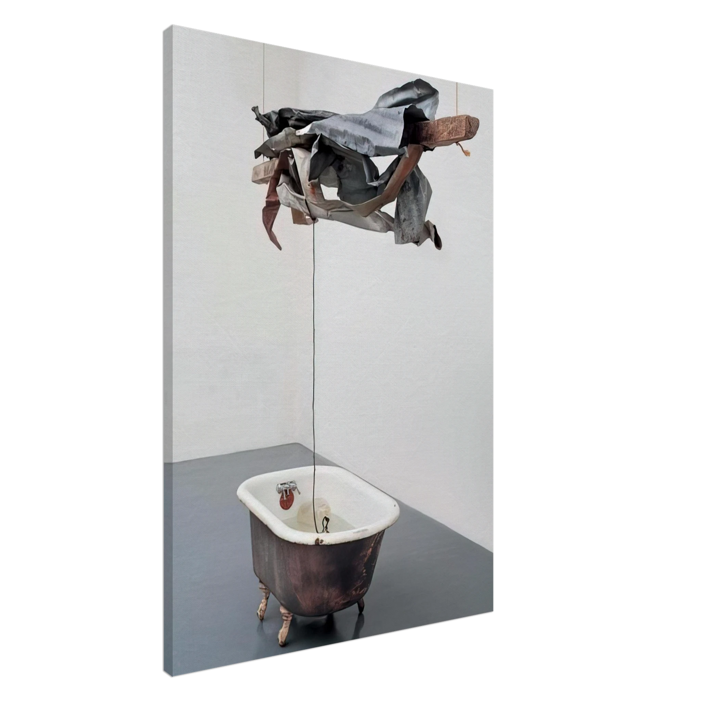 Robert Rauschenberg - SOR AQUA VENETIAN 1973 Canvas - 20x30 cm / 8x12 inches-canvas