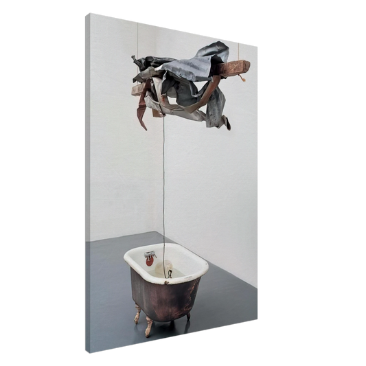 Robert Rauschenberg - SOR AQUA VENETIAN 1973 Canvas - 20x30 cm / 8x12 inches-canvas