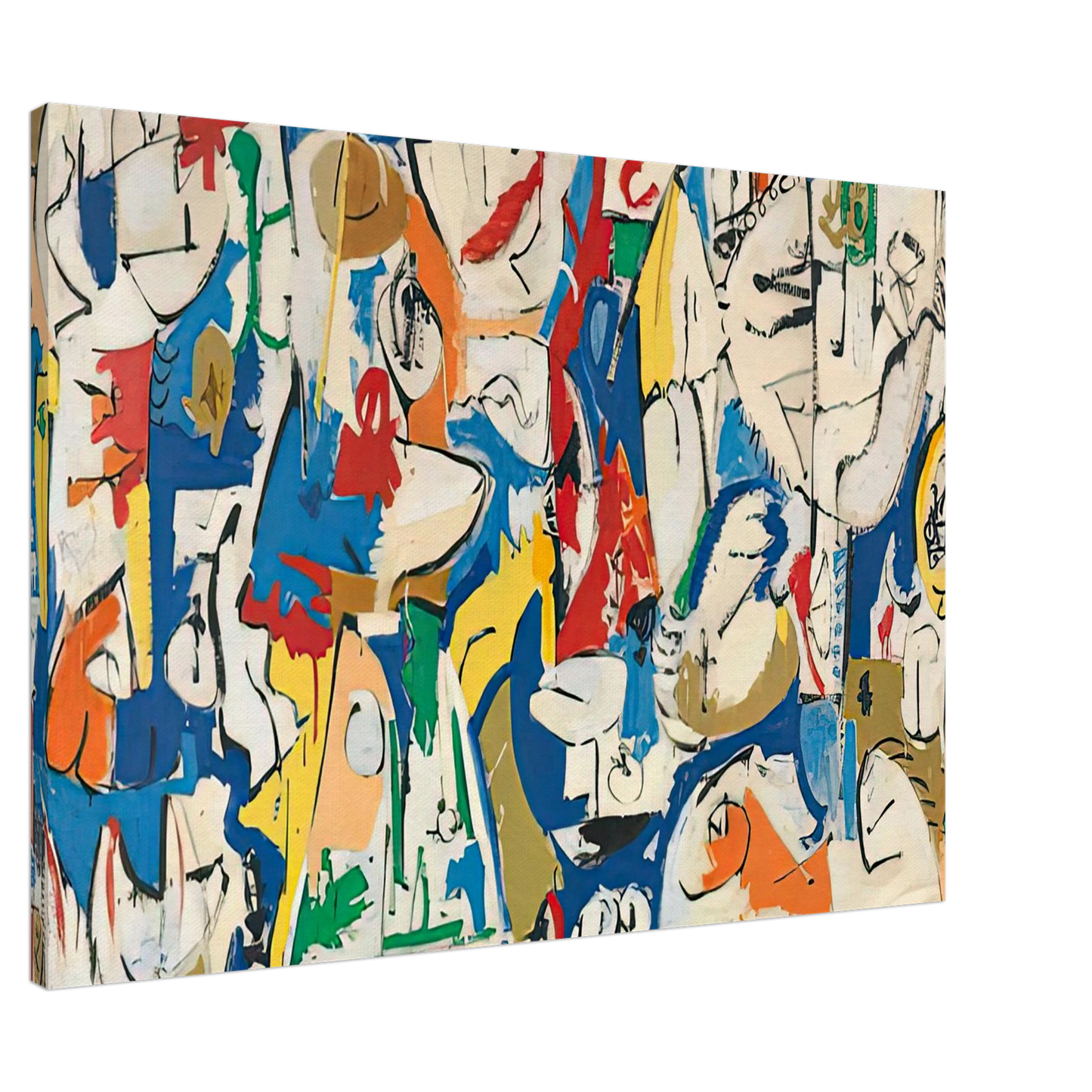 Helen Frankenthaler - The Jugglers, 1951- Canvas - 20x30 cm / 8x12 inches-canvas