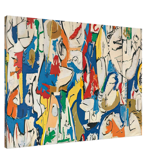 Helen Frankenthaler - The Jugglers, 1951- Canvas - 20x30 cm / 8x12 inches-canvas